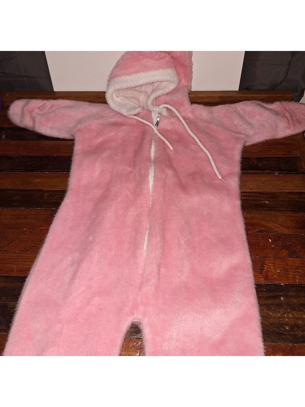 Vintage Pink Sleeper Hood and Footies